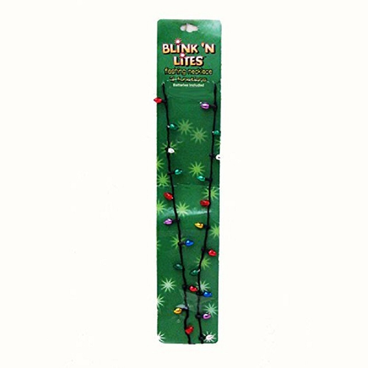 Kurt Adler Battery Operated LED Lighted Flashing Christmas Lights Necklaces - 30" - Set of 24